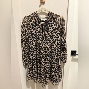 Cheetah print xxsp Loft dress